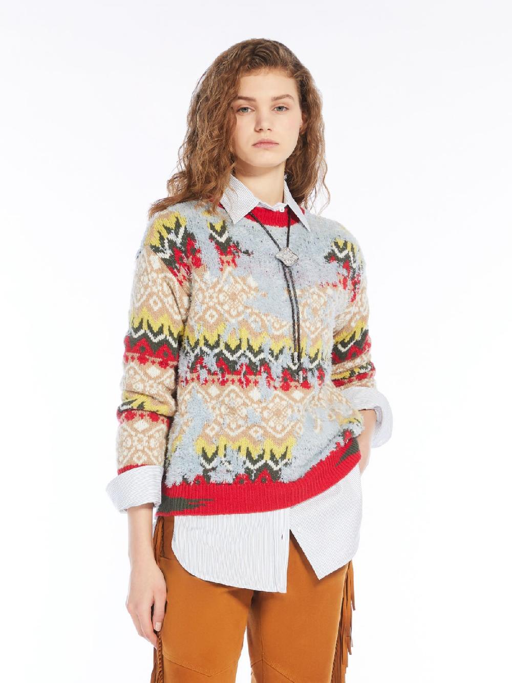 Weekend Maglia In Mista Lana Jacquard