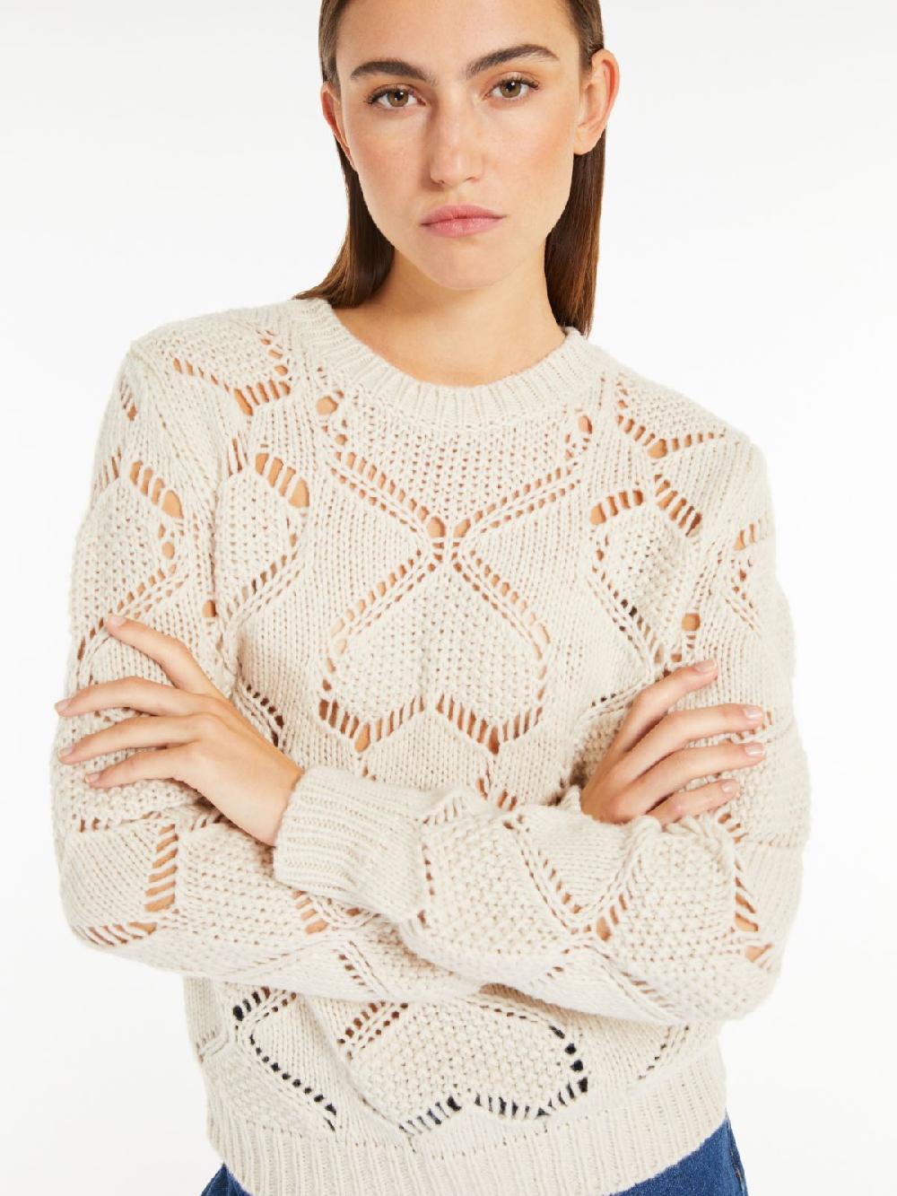 Weekend Maglia In Mista Lana Traforata