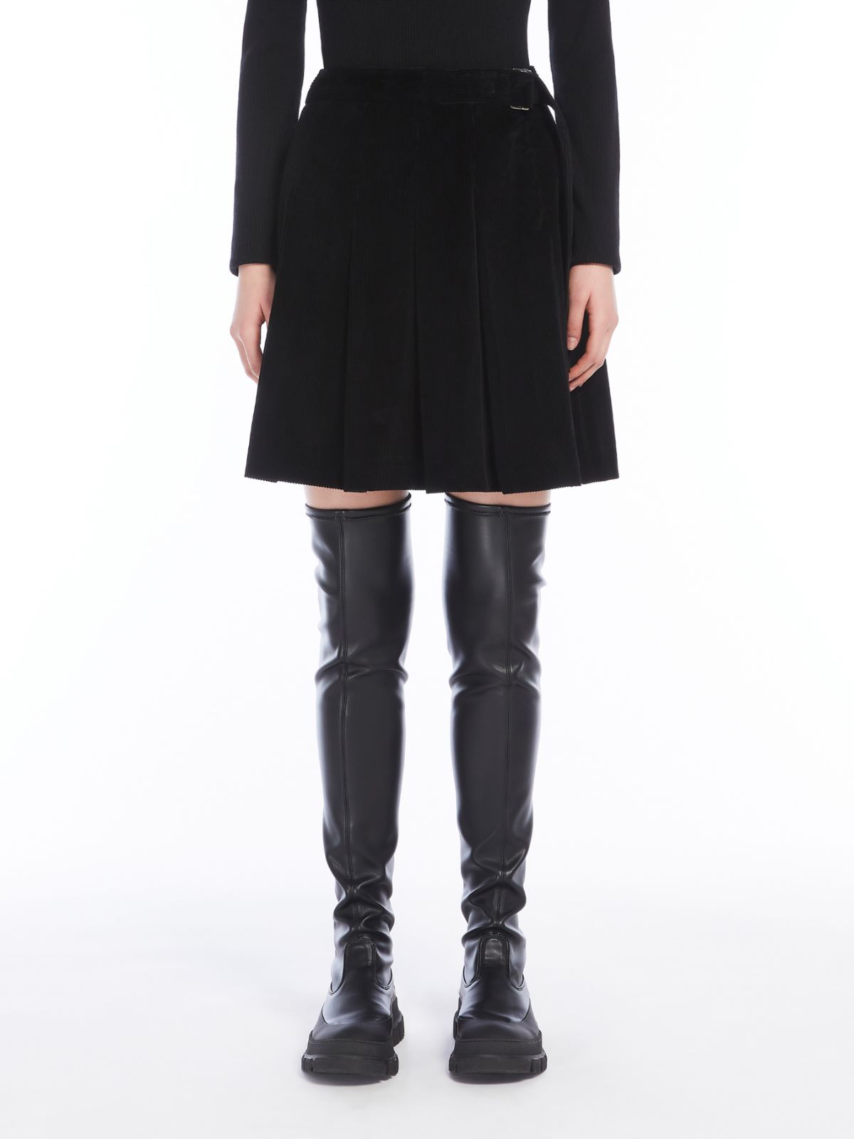 Weekend Minigonna A Pieghe In Velluto