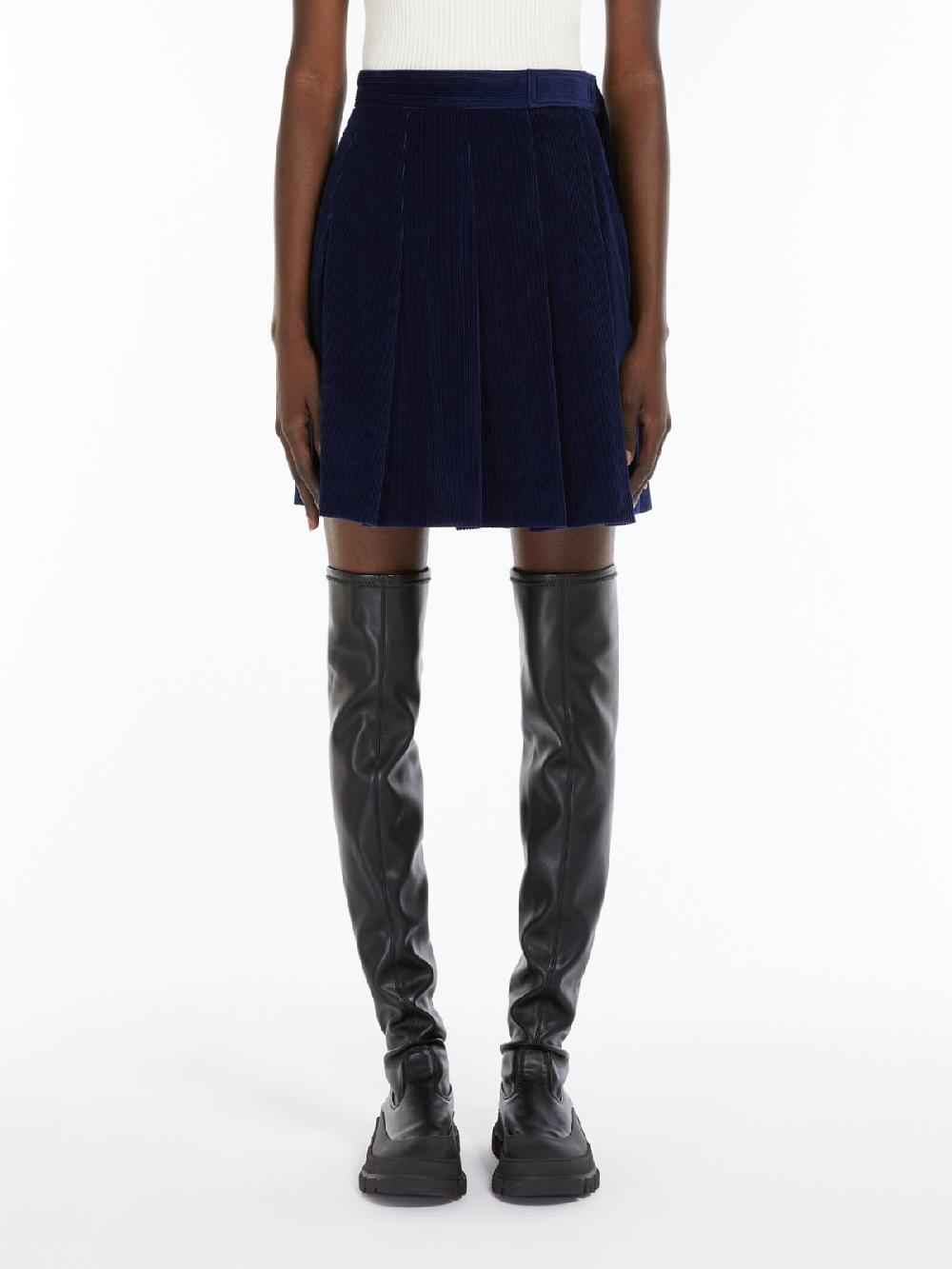 Weekend Minigonna A Pieghe In Velluto