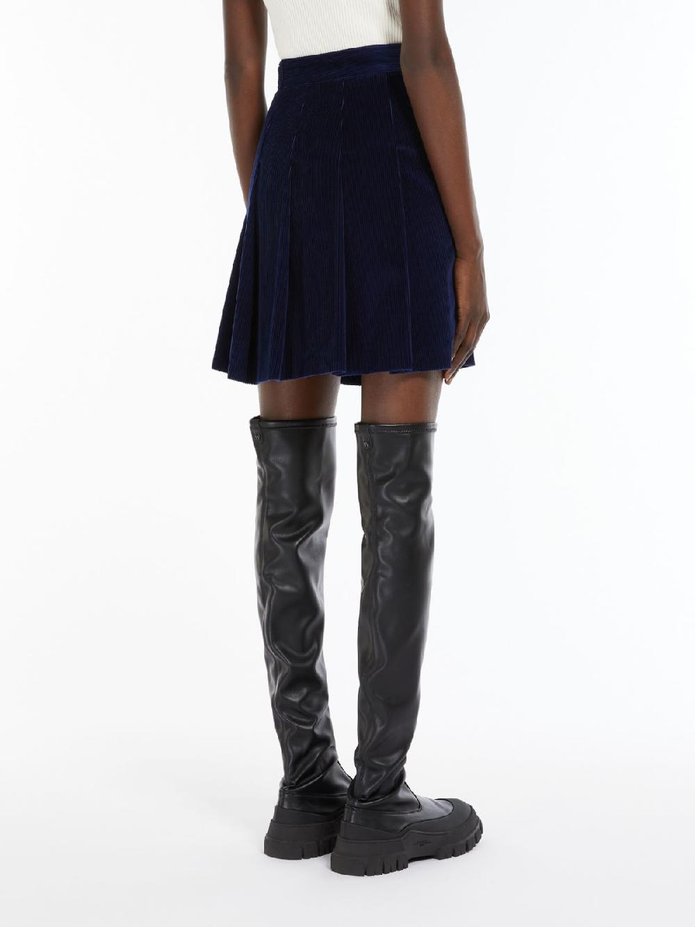 Weekend Minigonna A Pieghe In Velluto