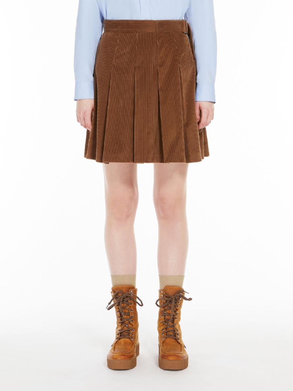 Weekend Minigonna A Pieghe In Velluto