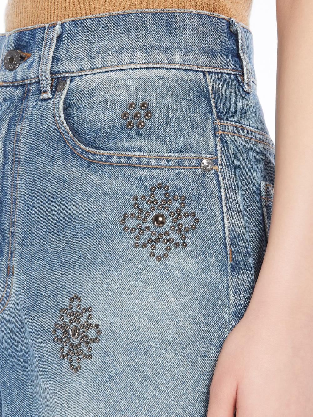 Weekend Minigonna In Denim Con Borchie