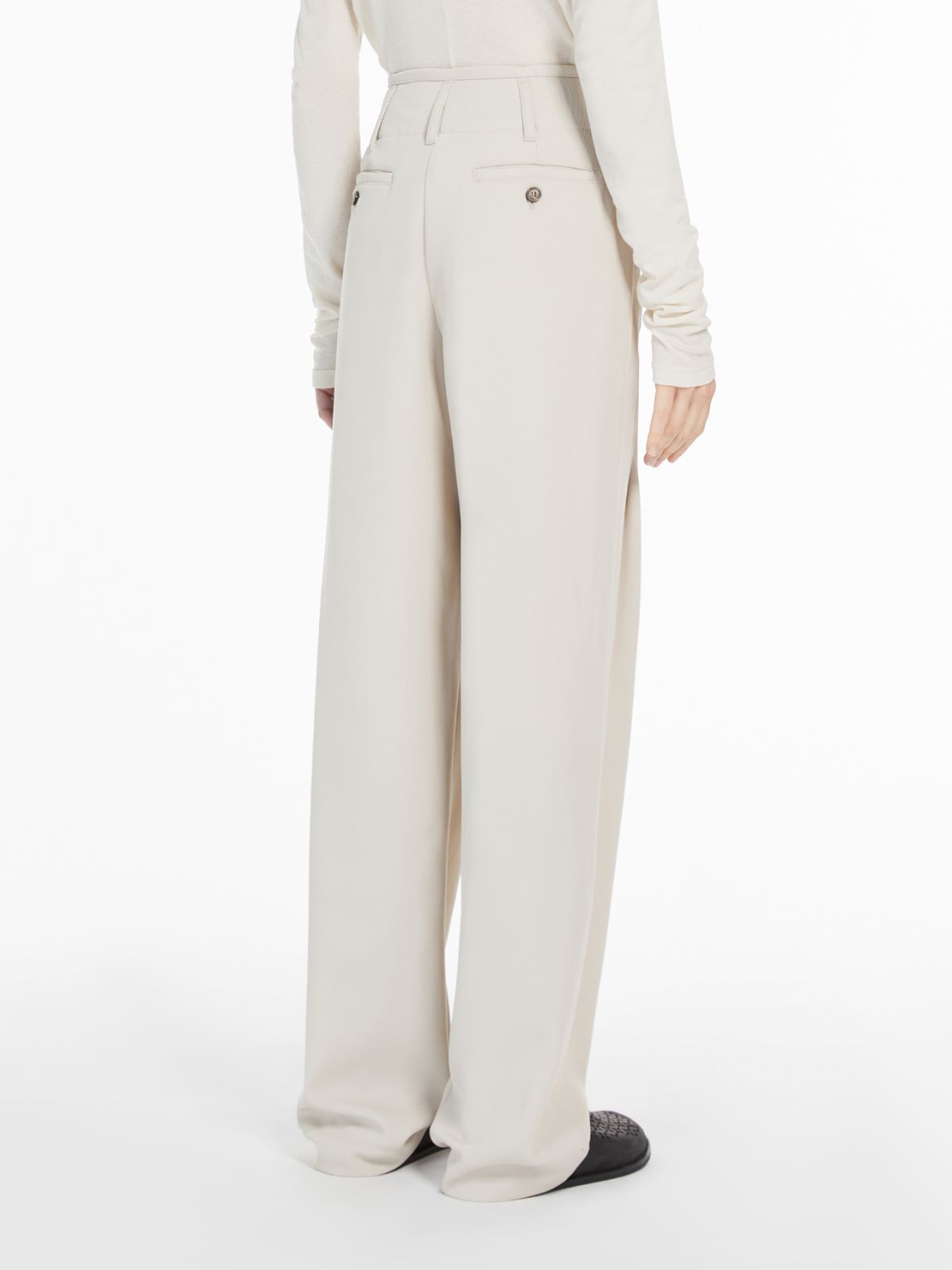 Weekend Pantalone Ampio In Mista Lana