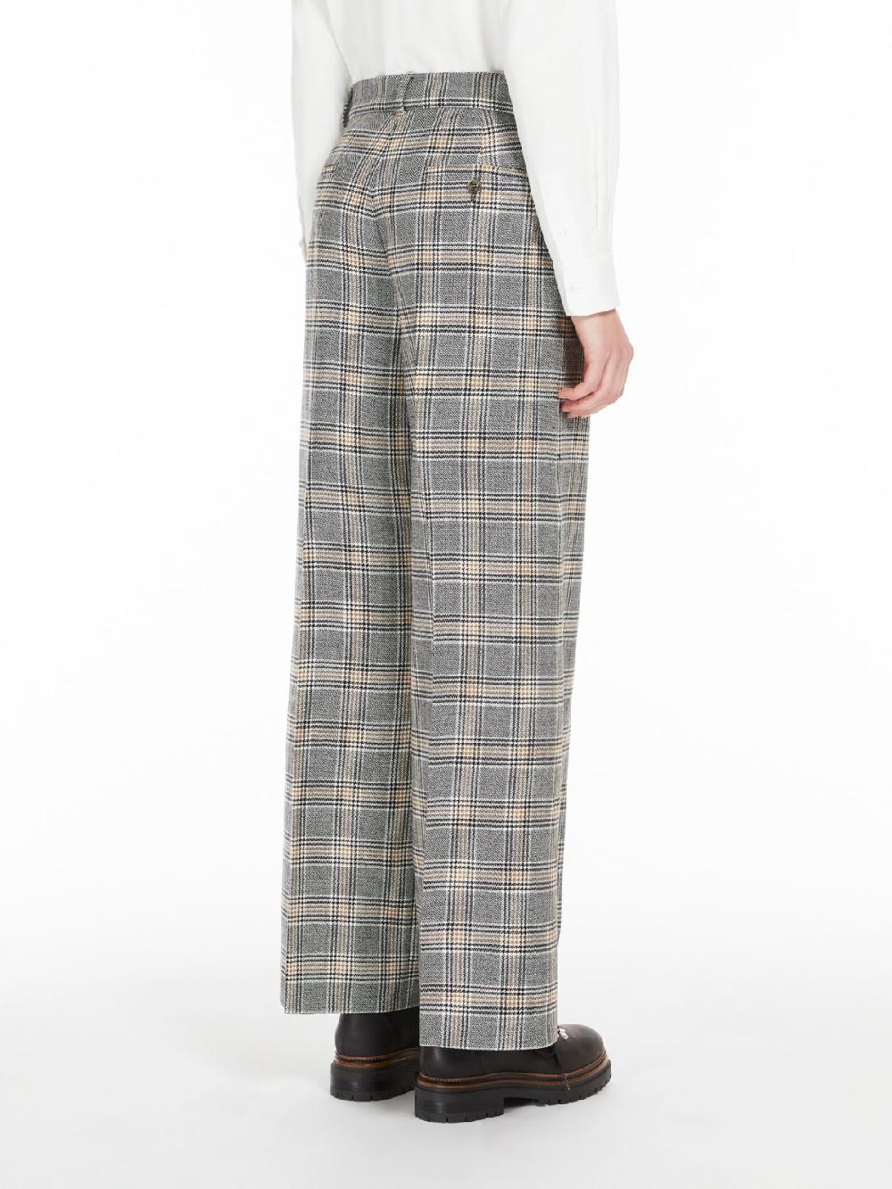 Weekend Pantalone Palazzo In Tela Di Lana