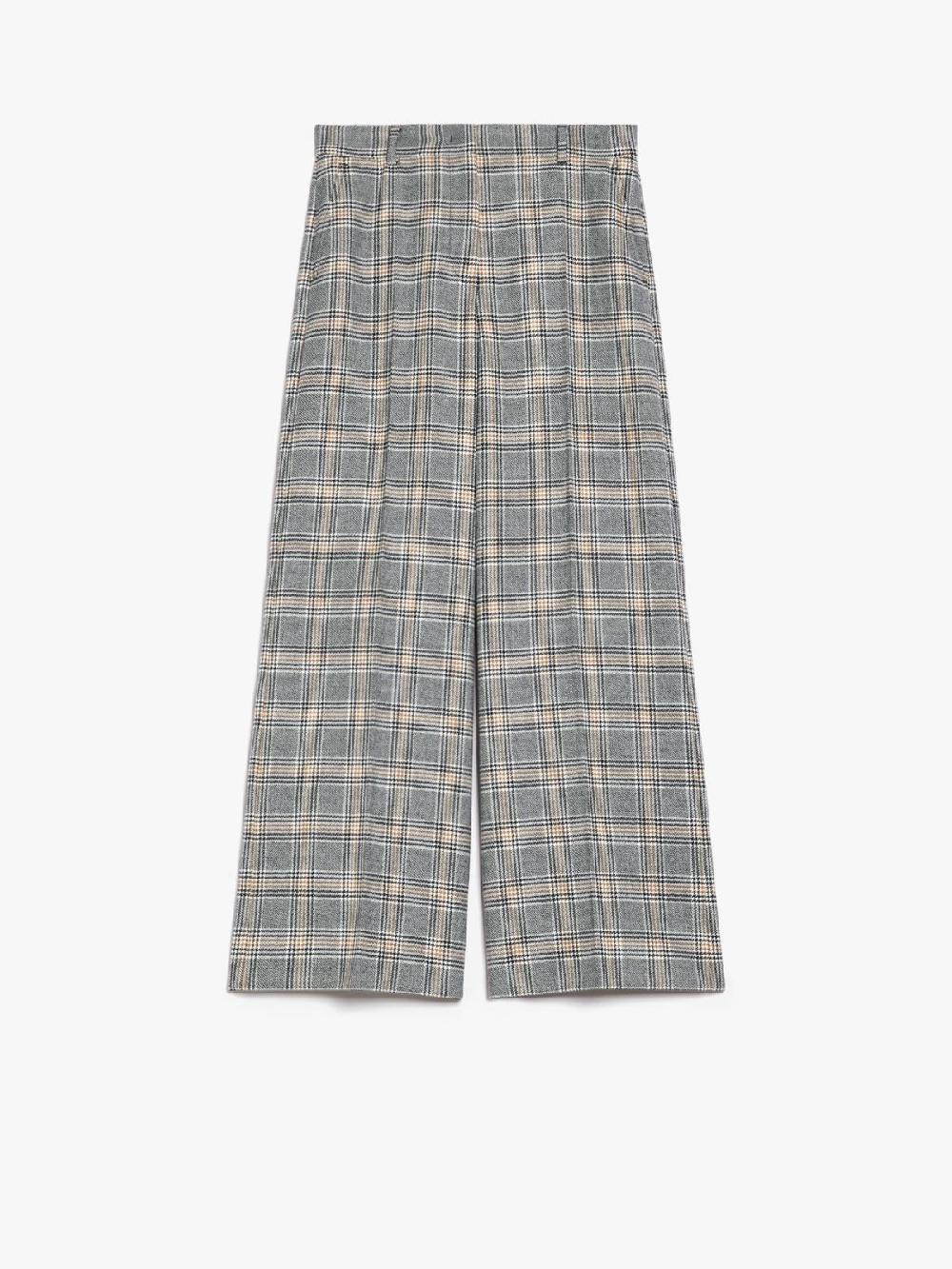 Weekend Pantalone Palazzo In Tela Di Lana