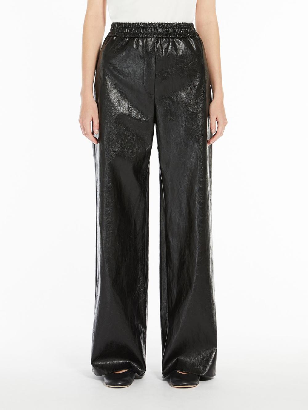 Weekend Pantalone Palazzo In Tessuto Spalmato