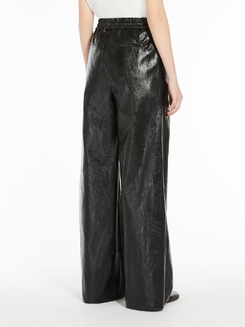 Weekend Pantalone Palazzo In Tessuto Spalmato