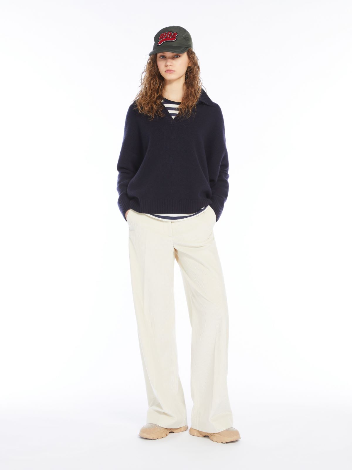 Weekend Pantalone wide leg in velluto