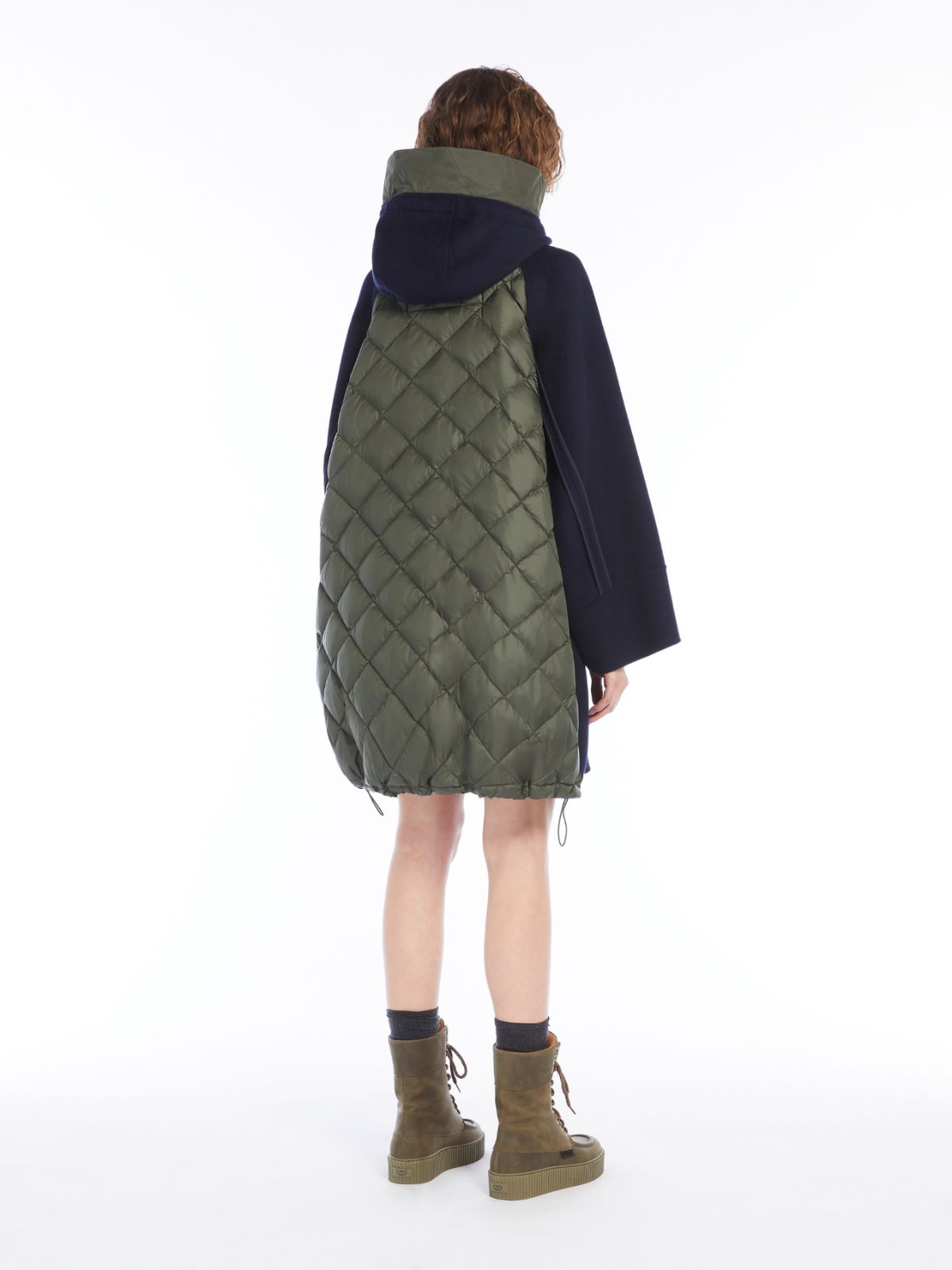 Weekend Parka In Lana E Tela Antigoccia