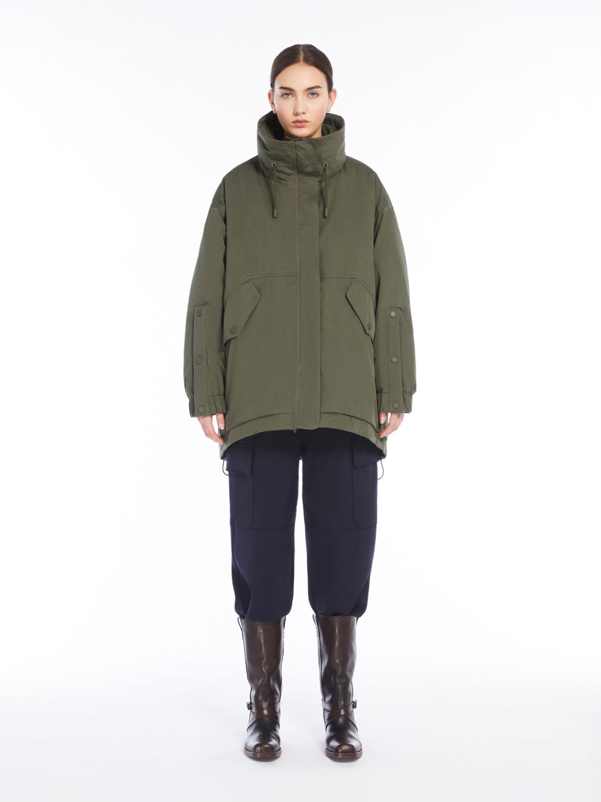 Weekend Parka Reversibile In Tessuto Antigoccia