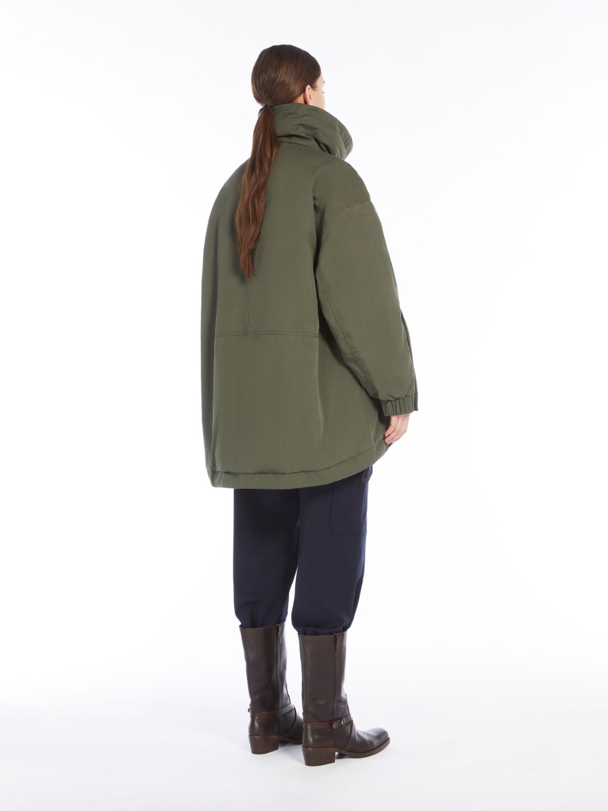 Weekend Parka Reversibile In Tessuto Antigoccia