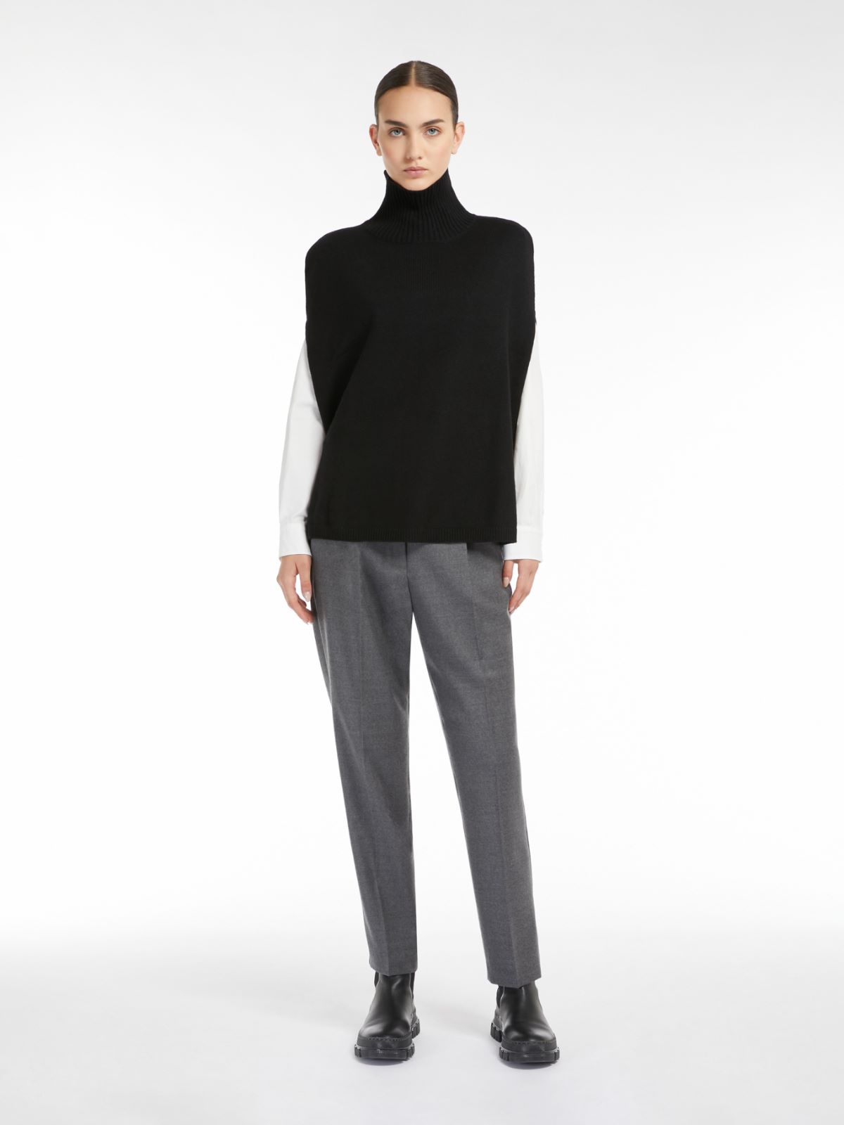 Weekend Poncho dolcevita in cachemire