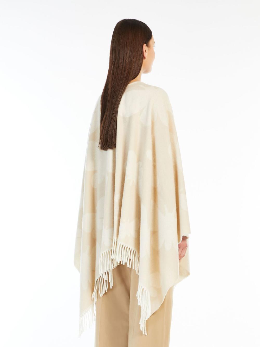 Weekend Poncho In Lana Jacquard
