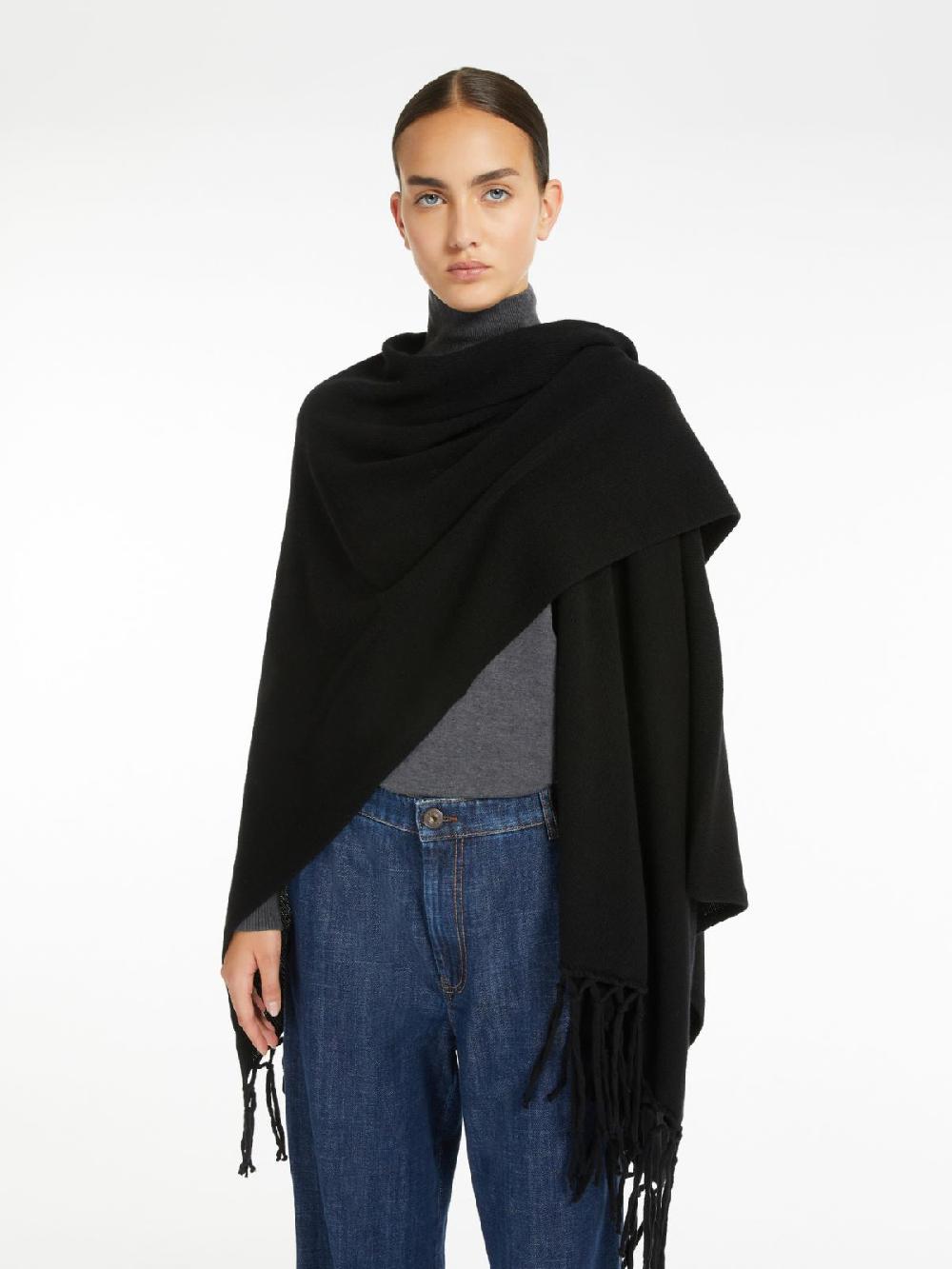 Weekend Poncho In Pura Lana