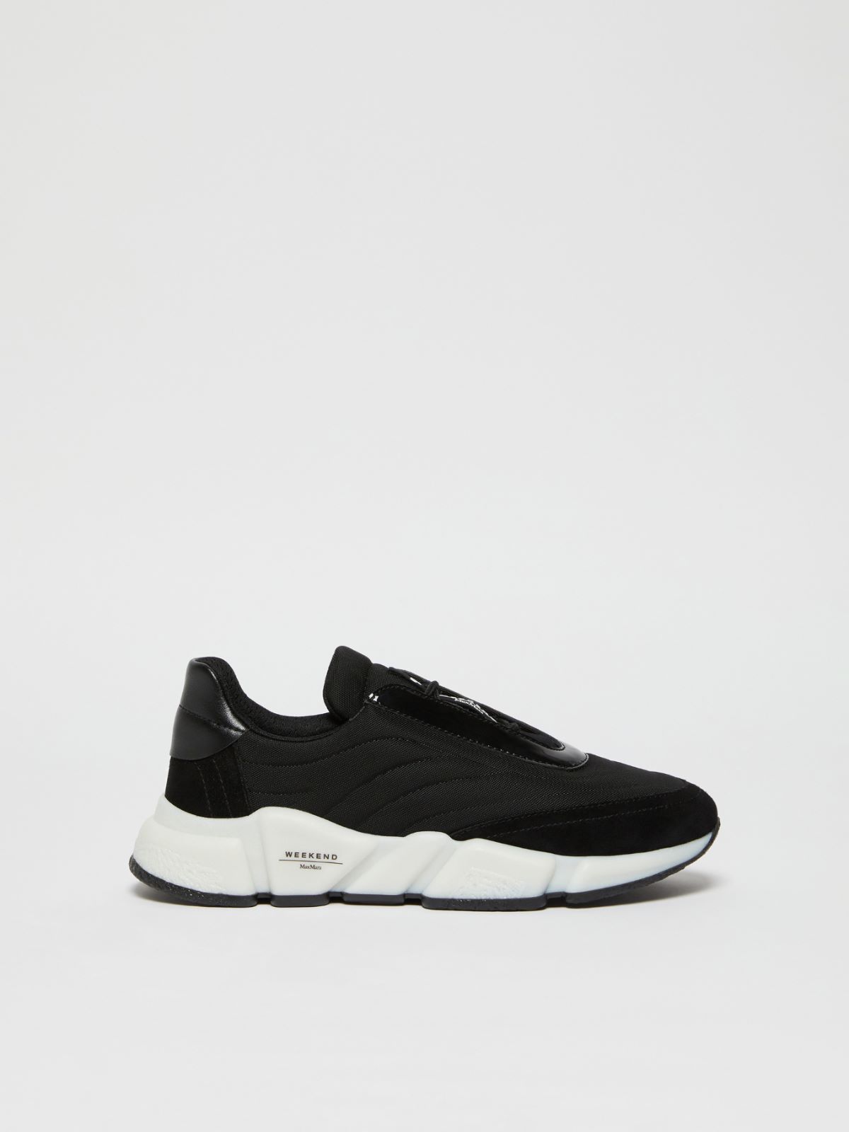 Weekend Running in nylon vernice e pelle