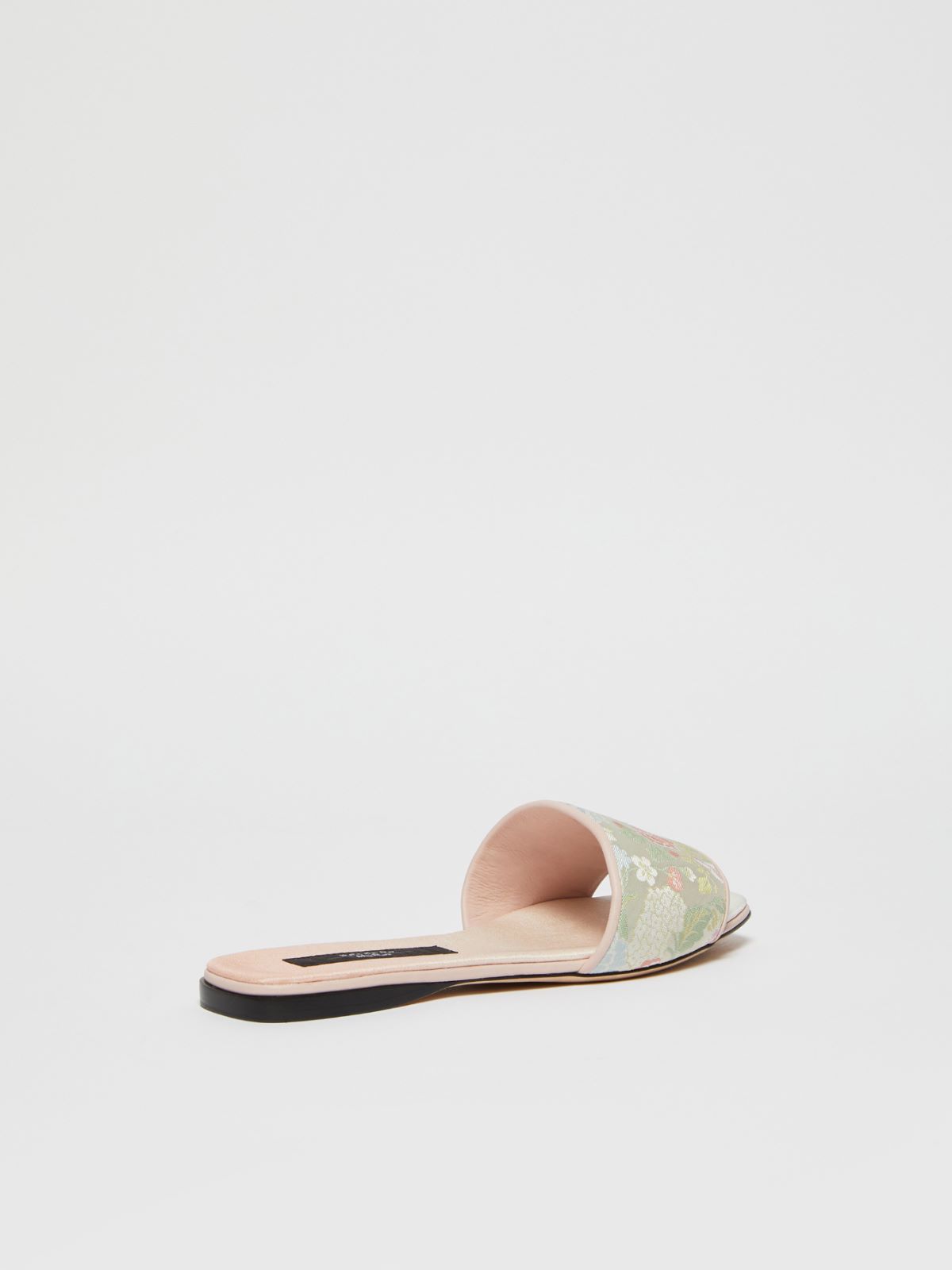 Weekend Sandalo Flat In Seta Jacquard