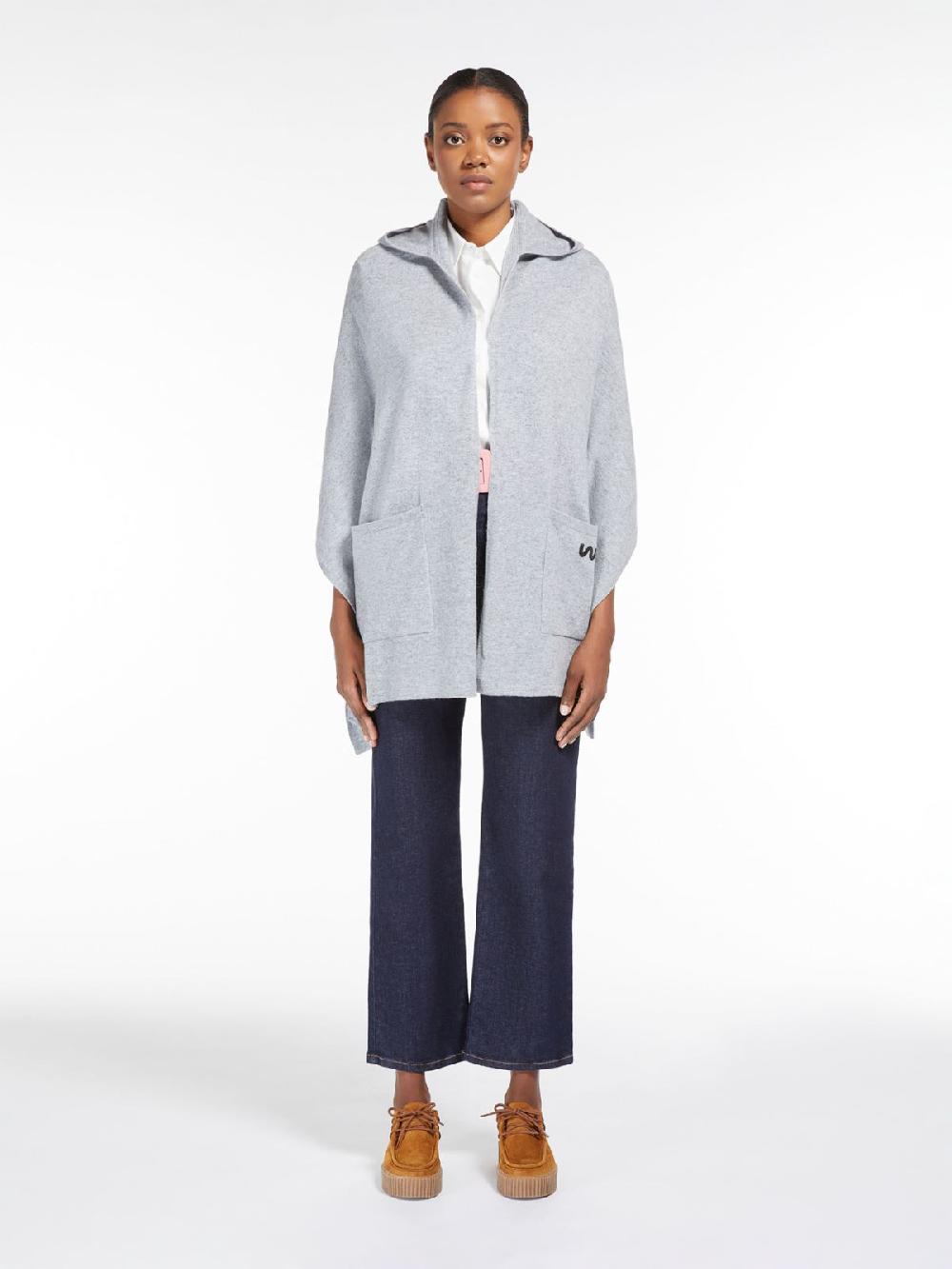 Weekend Scialle In Cachemire Con Cappuccio