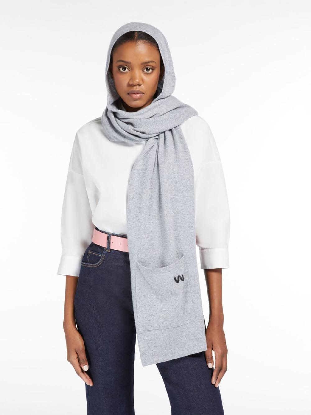 Weekend Scialle In Cachemire Con Cappuccio