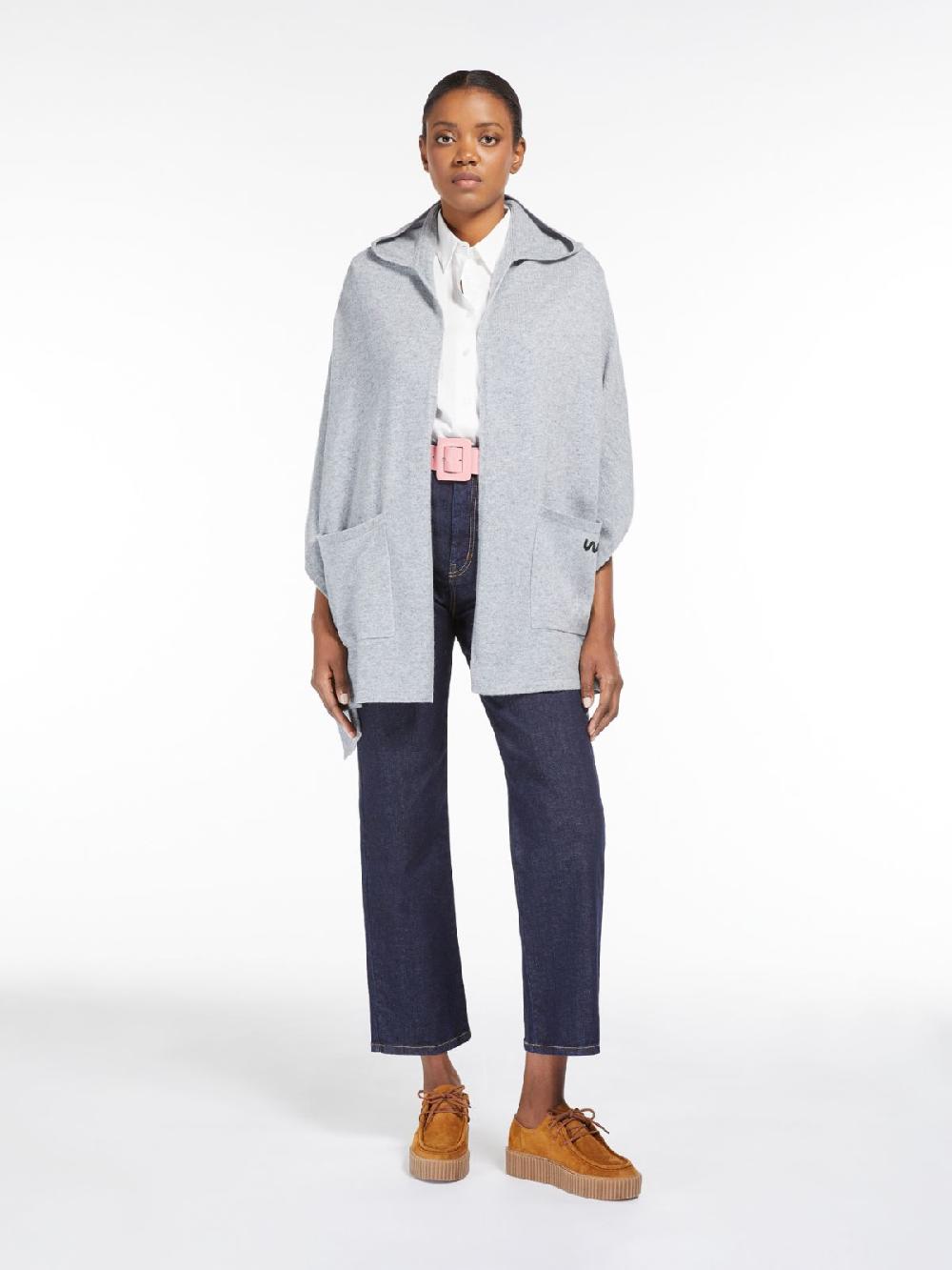 Weekend Scialle in cachemire con cappuccio