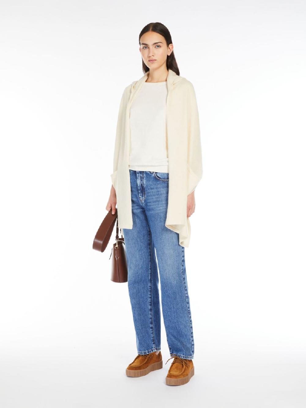 Weekend Scialle in cachemire con cappuccio