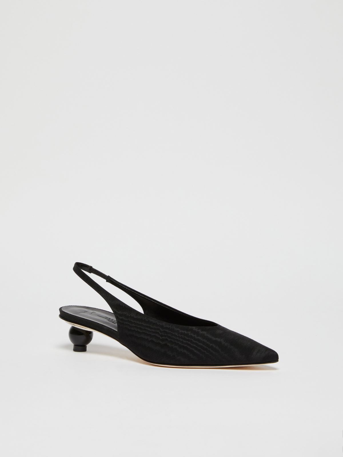 Weekend Slingback In Moiré Con Tacco Boule