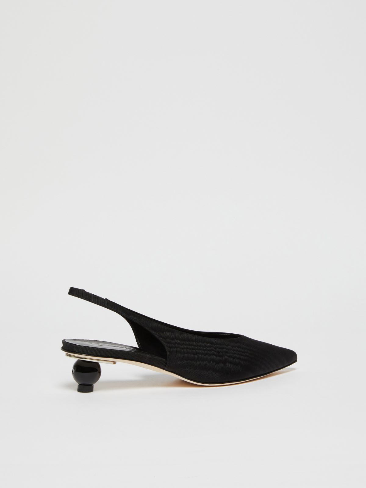 Weekend Slingback In Moiré Con Tacco Boule