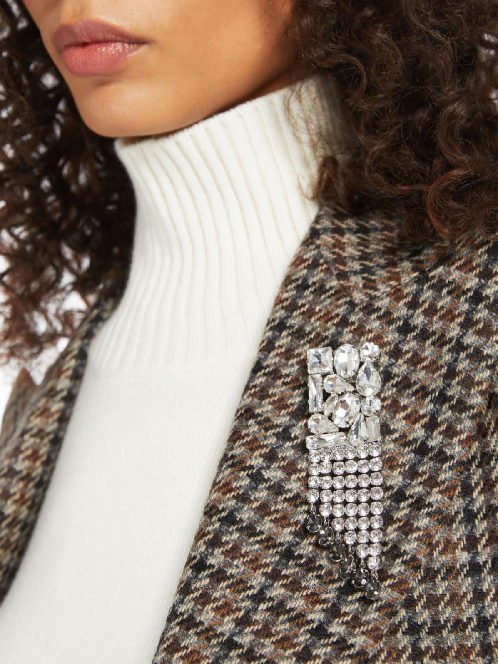 Weekend Spilla In Metallo E Strass