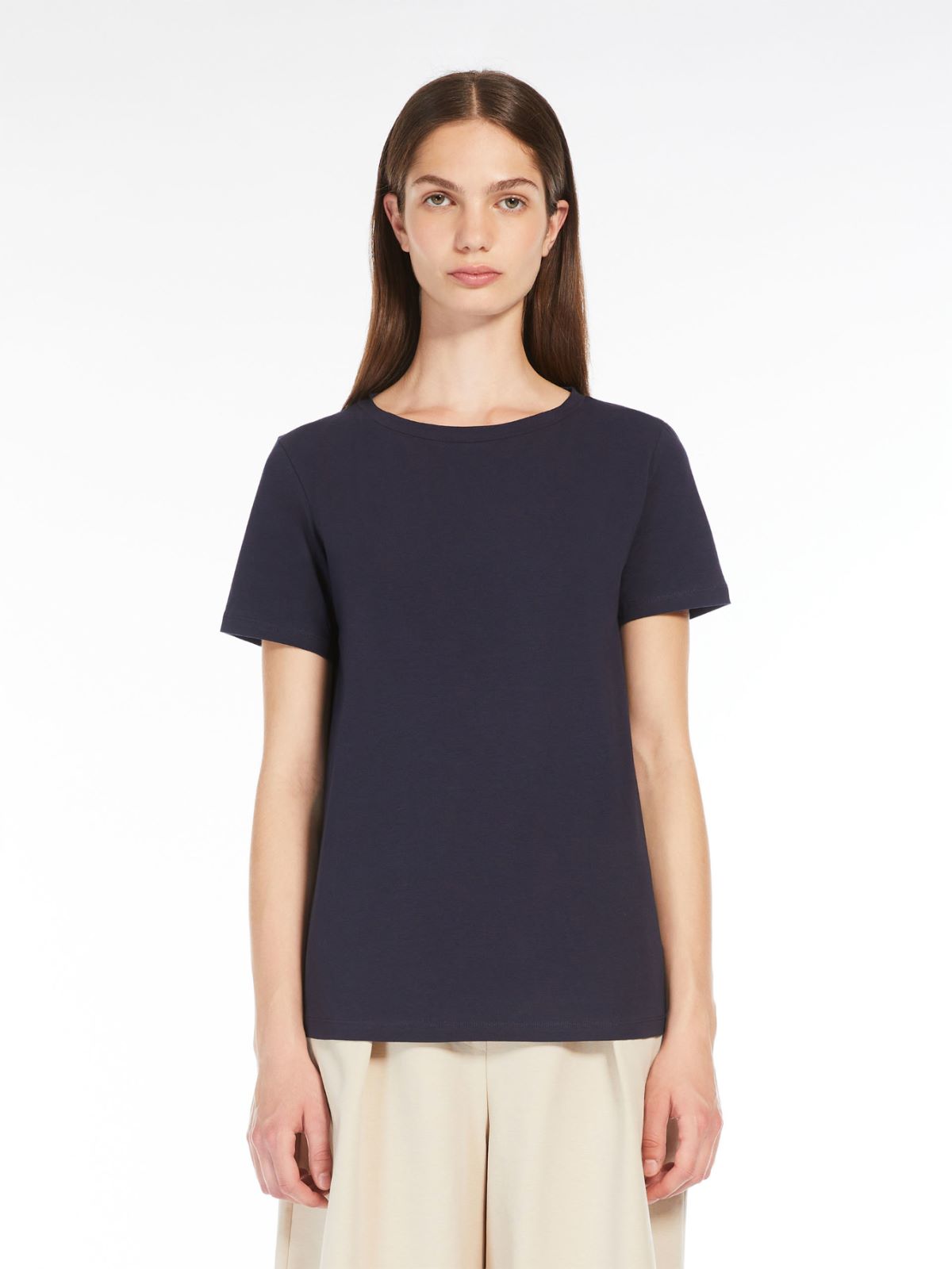 Weekend T-shirt Basic In Cotone Stretch
