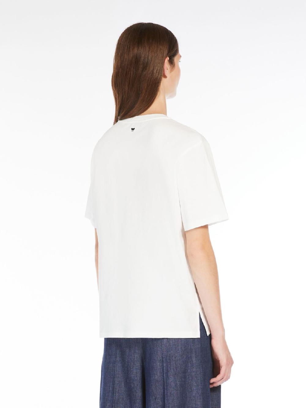 Weekend T-shirt In Cotone Con Lettering Ricamato