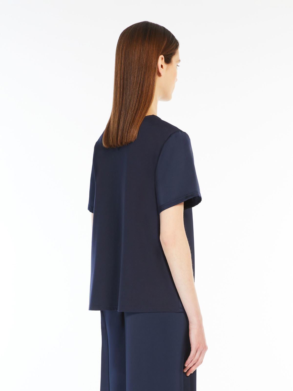 Weekend T-shirt In Raso E Jersey