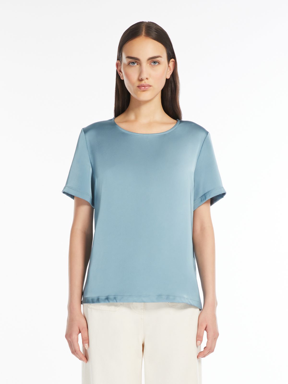 Weekend T-shirt In Raso E Jersey