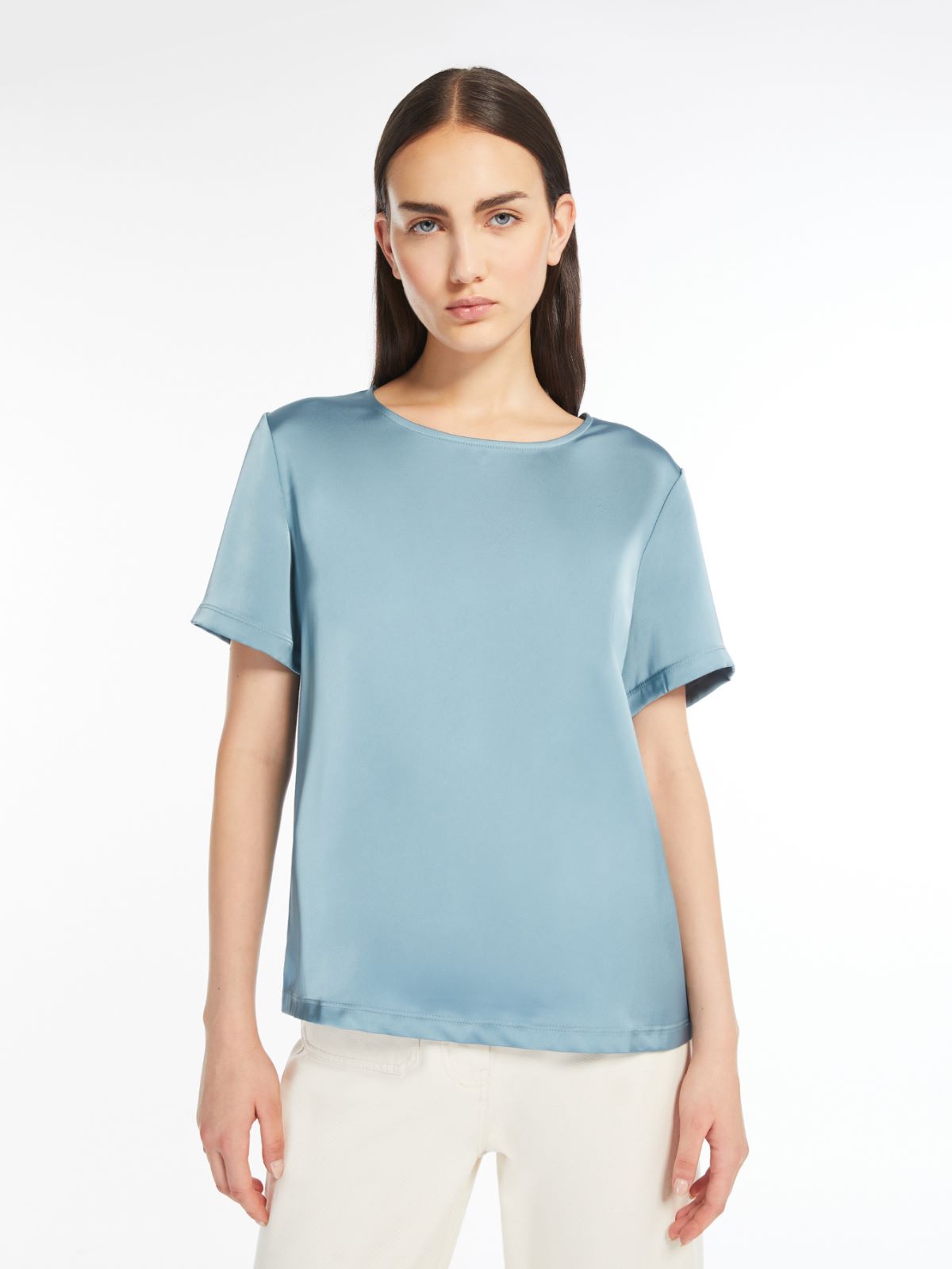 Weekend T-shirt In Raso E Jersey