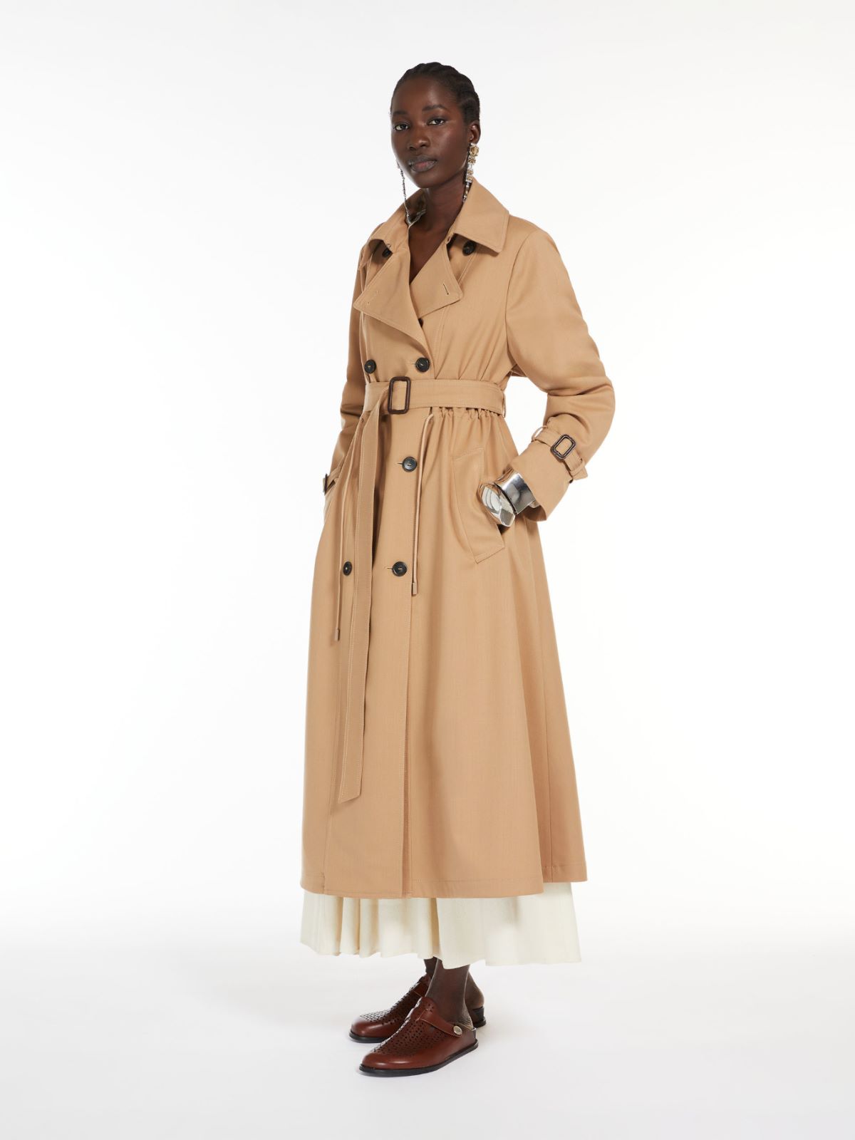 Weekend Trench in mista lana