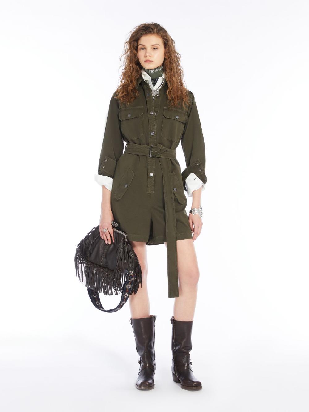 Weekend Tuta cargo in gabardina di cotone