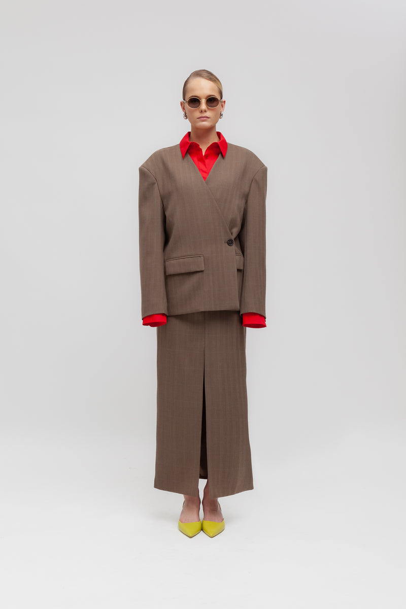 Weili Zheng Blazer Strutturato Con Chiusura Asimmetrica