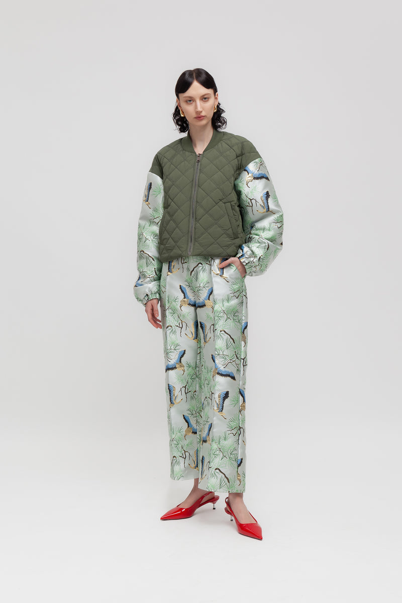 Weili Zheng Bomber Heritage Con Maniche A Contrasto