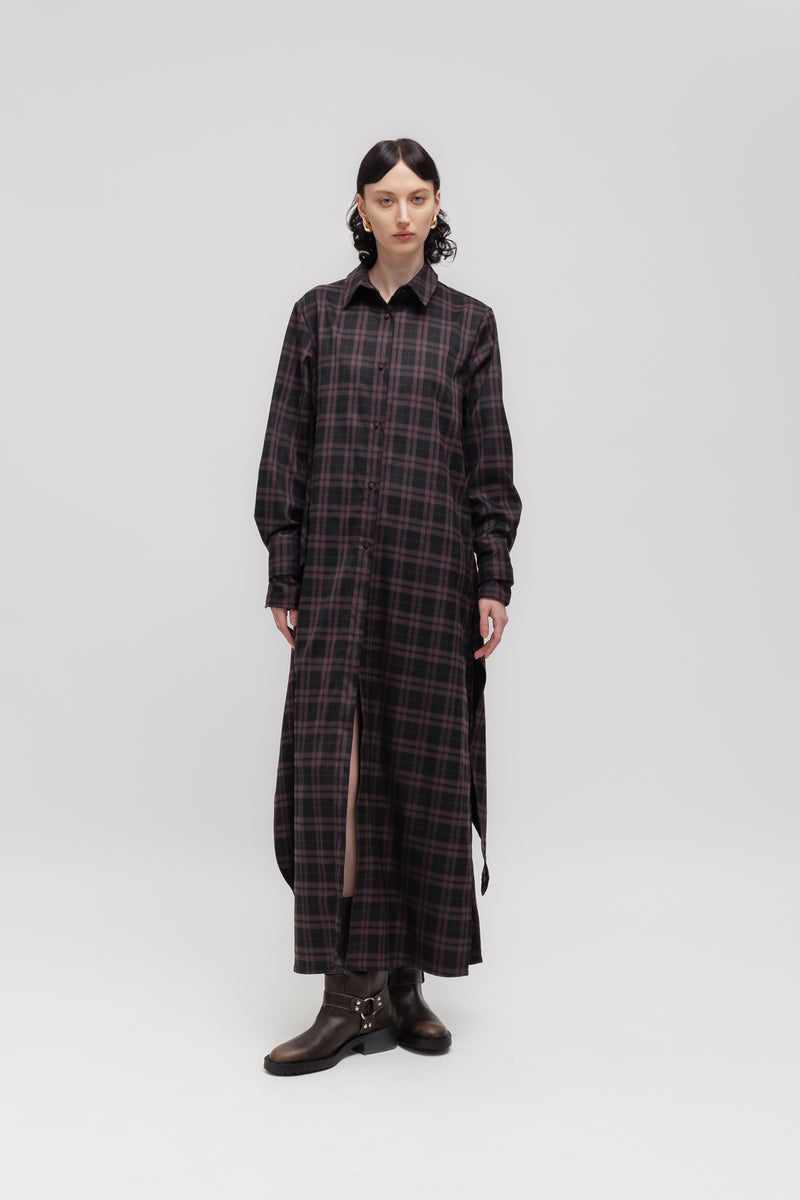 Weili Zheng Abito Camicia Lungo Con Ricamo