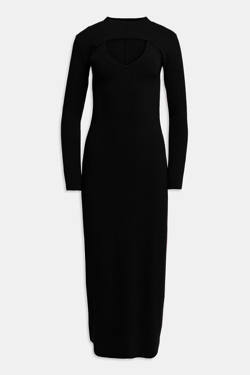 Weili Zheng Abito Lungo Due Pezzi In Costina