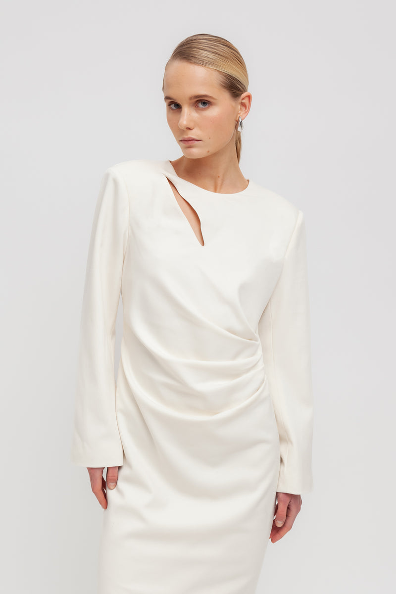 Weili Zheng Abito Midi Con Pieghe