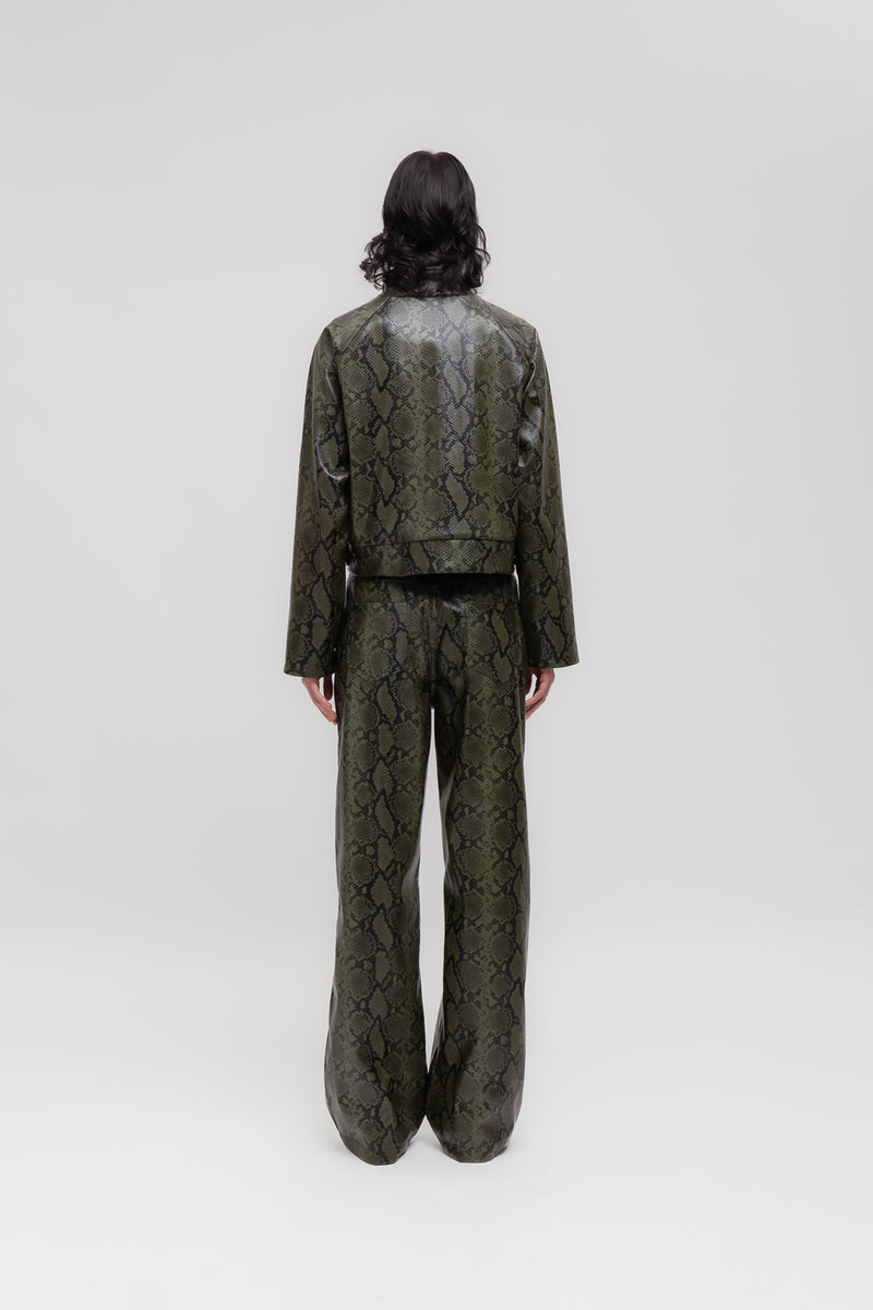 Weili Zheng Biker In Ecopelle Pitonata