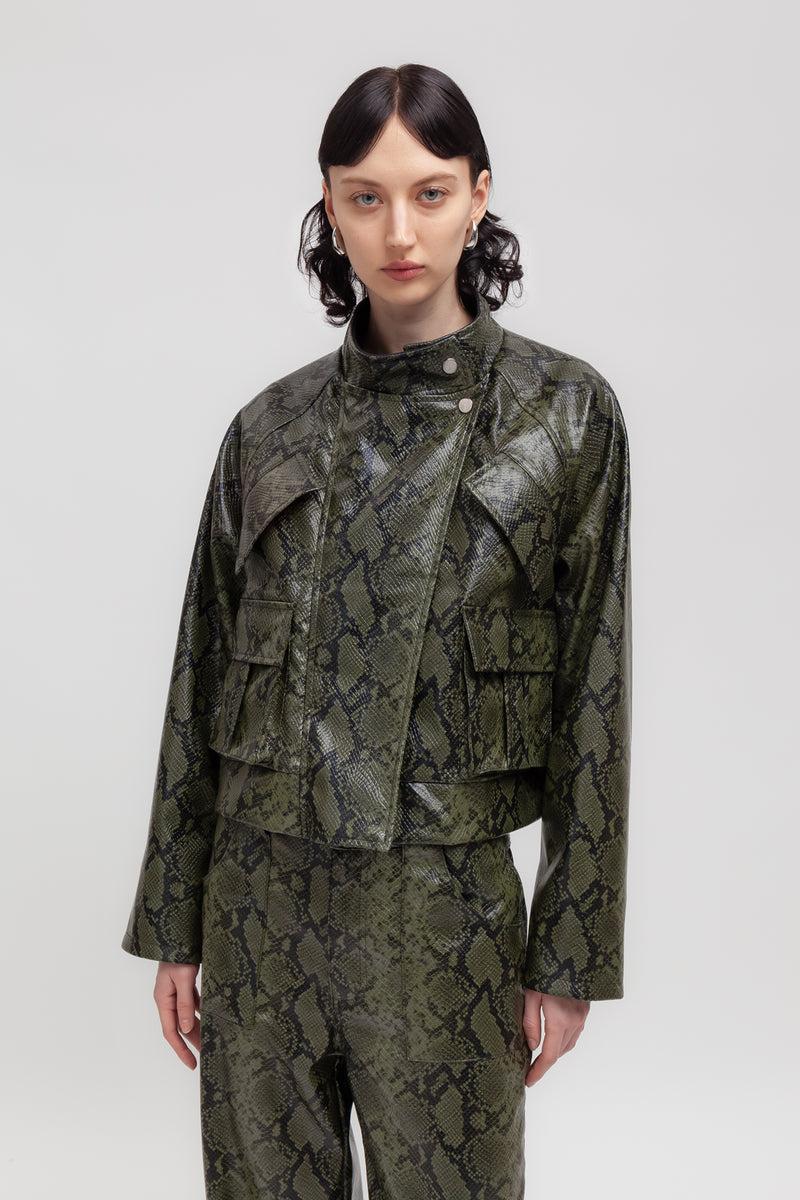 Weili Zheng Biker In Ecopelle Pitonata