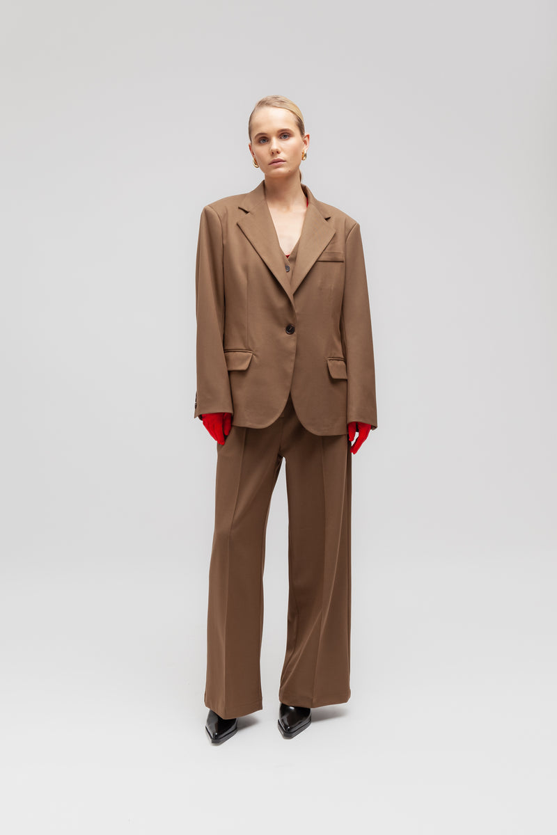 Weili Zheng Blazer Manfit In Gabardina