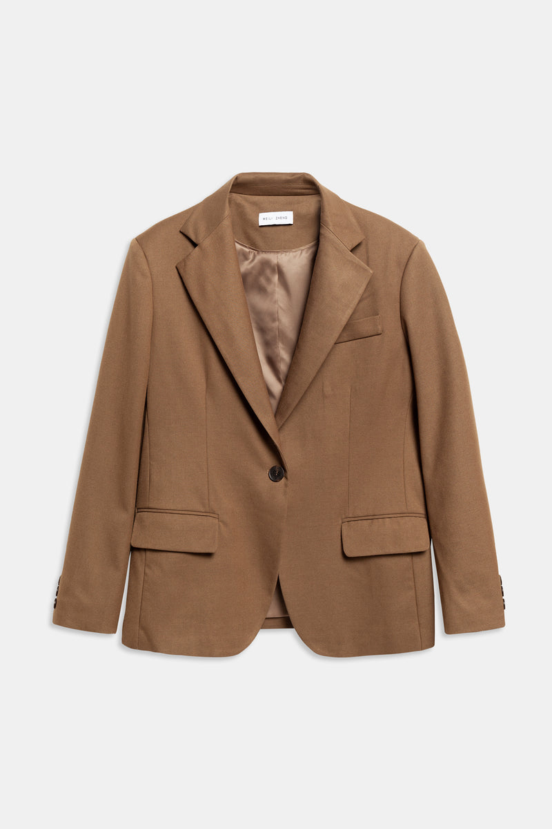 Weili zheng Blazer manfit in gabardina