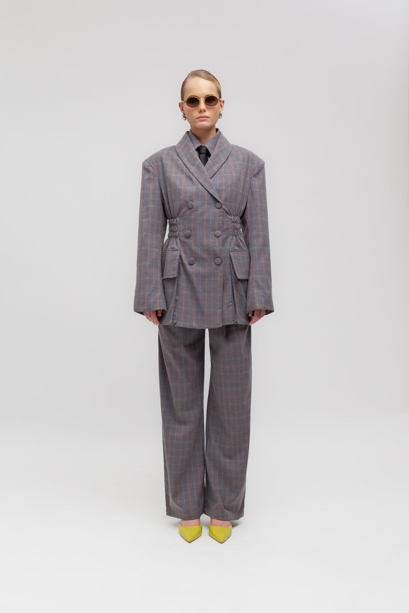 Weili Zheng Blazer Moda Con Arricci