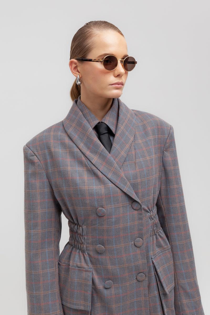 Weili Zheng Blazer Moda Con Arricci