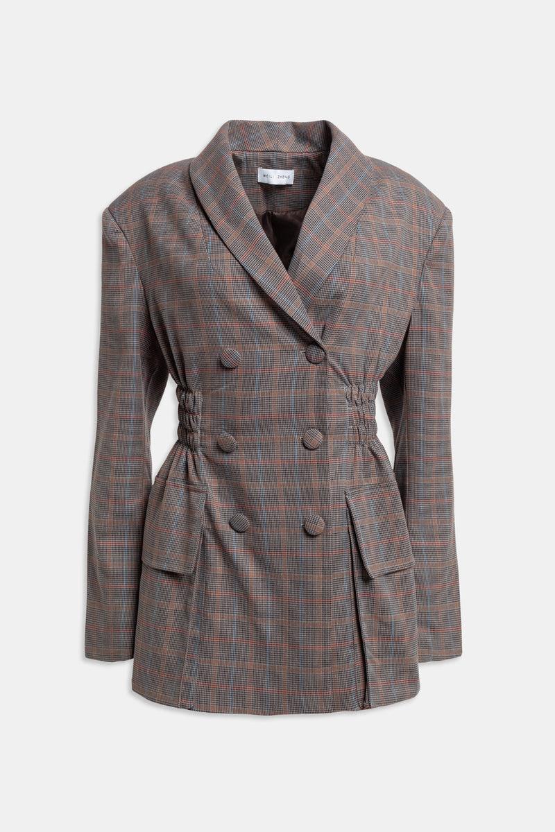 Weili zheng Blazer moda con arricci