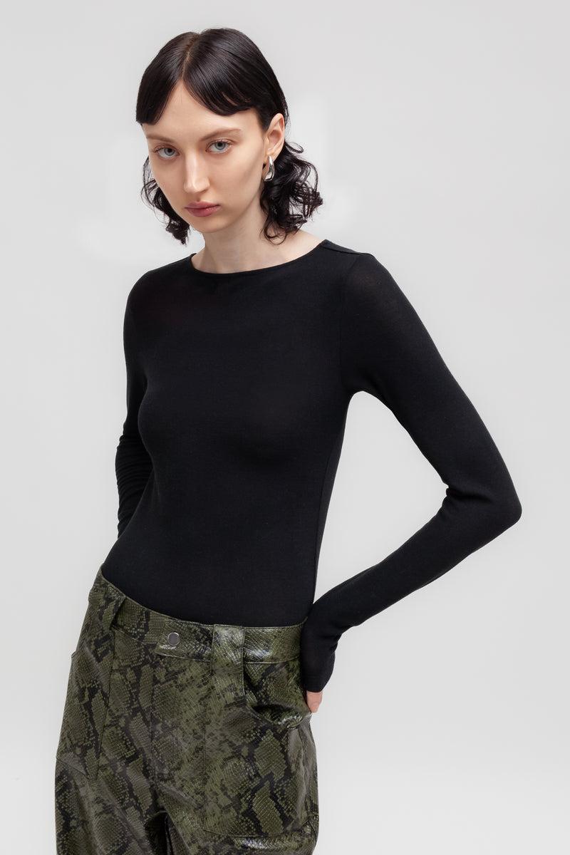 Weili Zheng Body Con Scollo A Barca