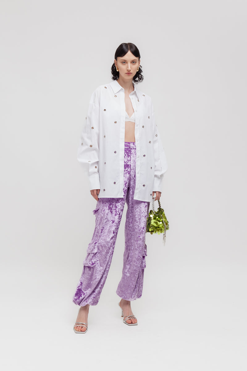 Weili Zheng Camicia Con Occhielli