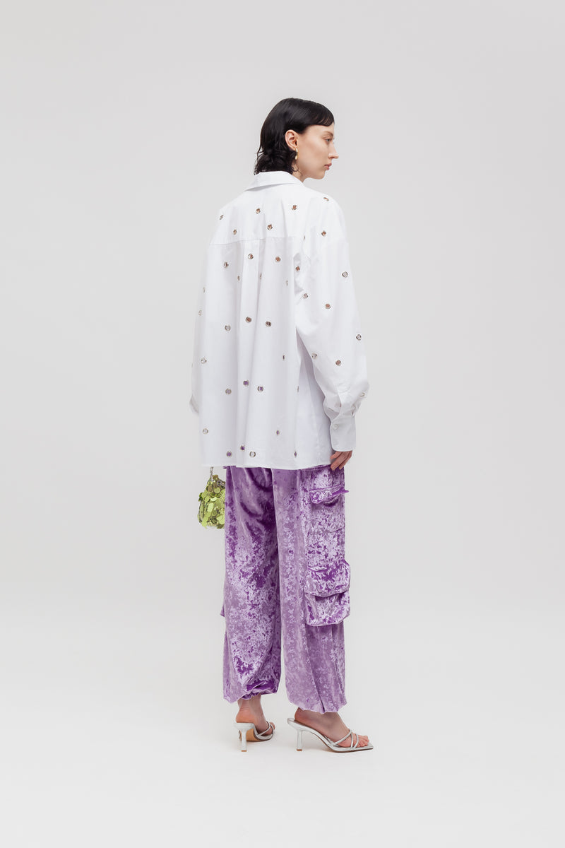 Weili Zheng Camicia Con Occhielli